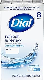 Antibacterial Deodorant Soap, White, 4-Ounce Bars, 8 Count