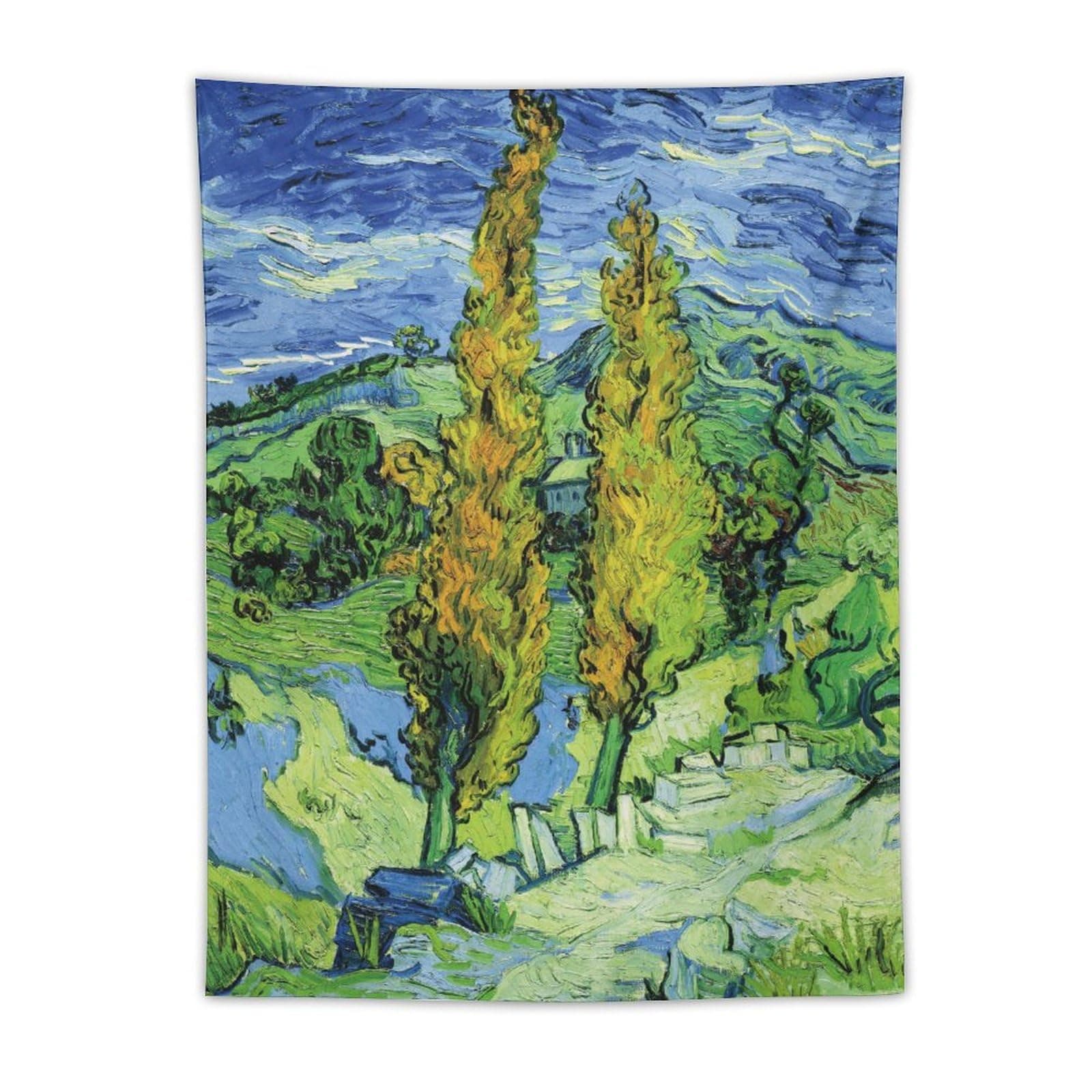 SwayvE Avinyl Van Gogh Artwork Tapestry (100) Wall Art Tapestry Print Paint Artworks Modern Decor Bedroom Tapestries 30"x40"