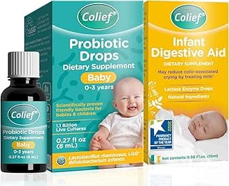 Colief Infant Digestive Aid and Probiotic Drops Bundle | 1.1 Billion Live Cultures