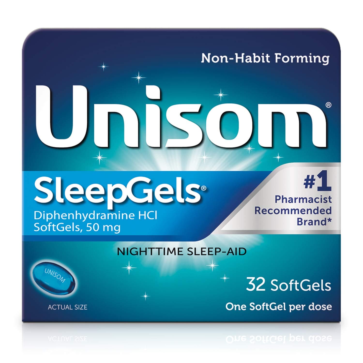 SleepGels, Nighttime Sleep-aid, Diphenhydramine HCI 50 mg, 32 SoftGels