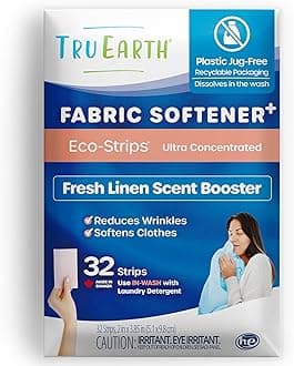 - Fabric Softener Strips for Washing Machine, Alternative to Fabric Softener Liquid and Pods, Fresh Linen Scent Booster, Up to 64 Loads Per 32-Count