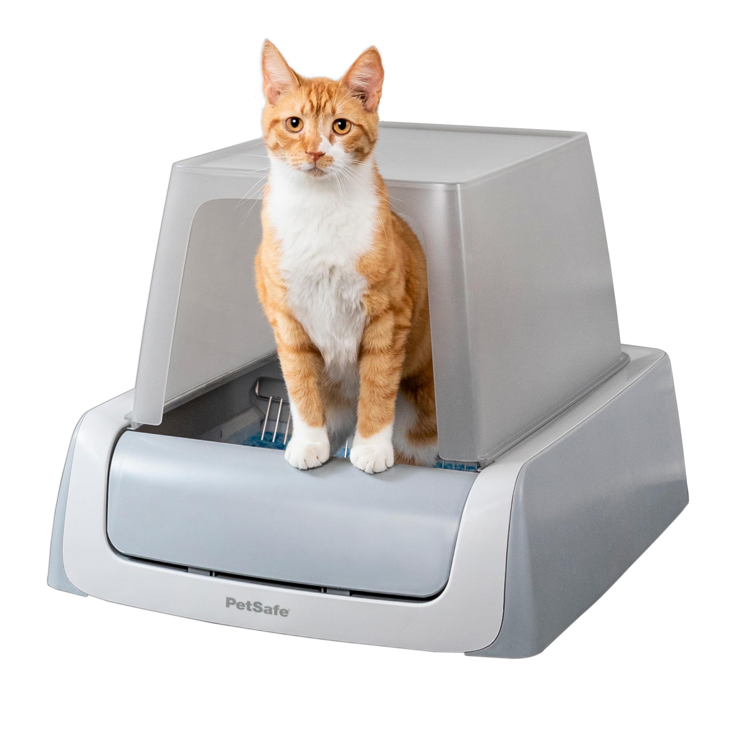 PetSafe ScoopFree Covered Self-Cleaning Cat Litter Box, Second Generation - No Scooping, Privacy, Health Monitoring