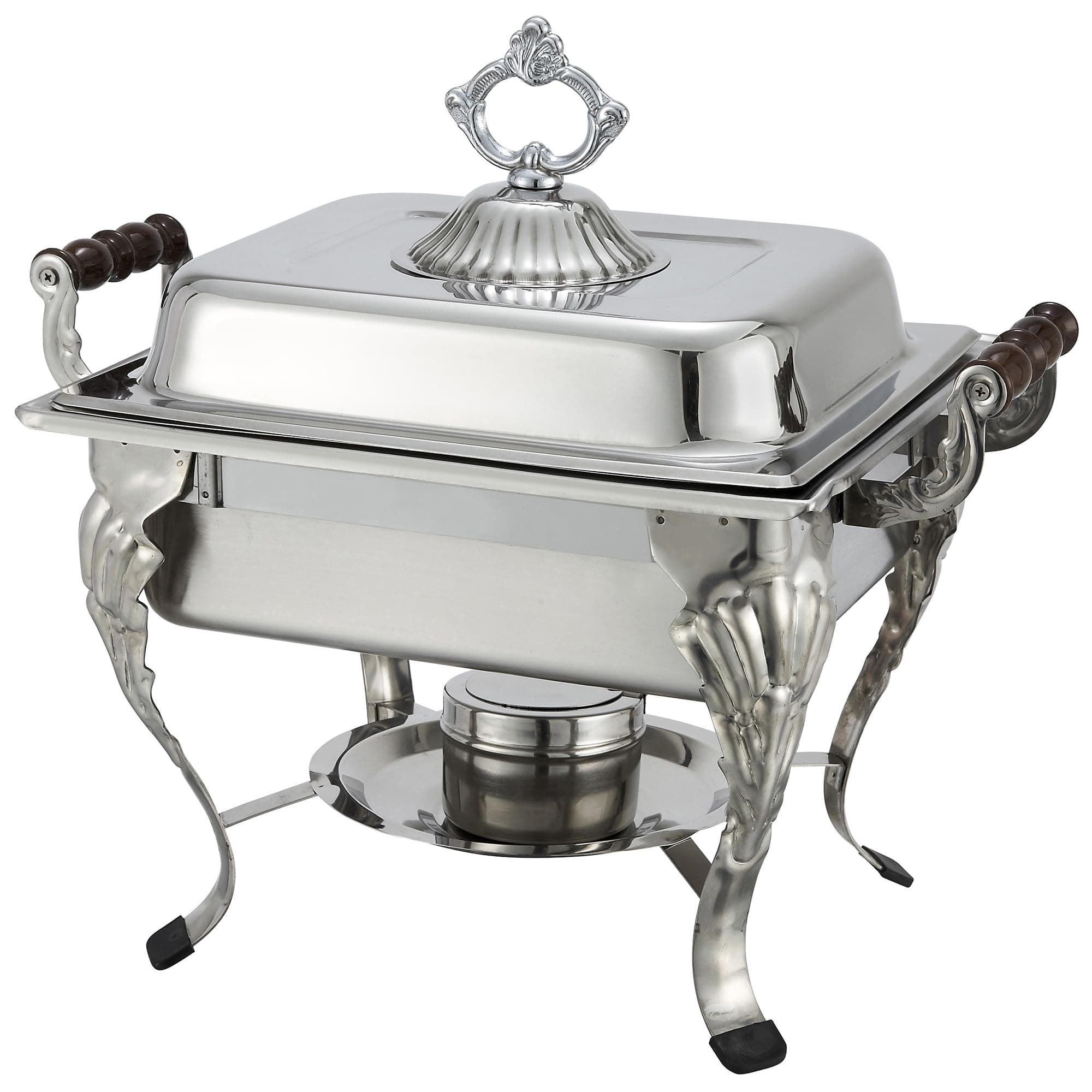 Winco Half Crown Chafer, 4-Quart, Stainless Steel