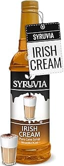 Coffee Syrup, Irish Cream Flavored Syrup for Drinks, Lattes, and Desserts – 25.4 fl oz