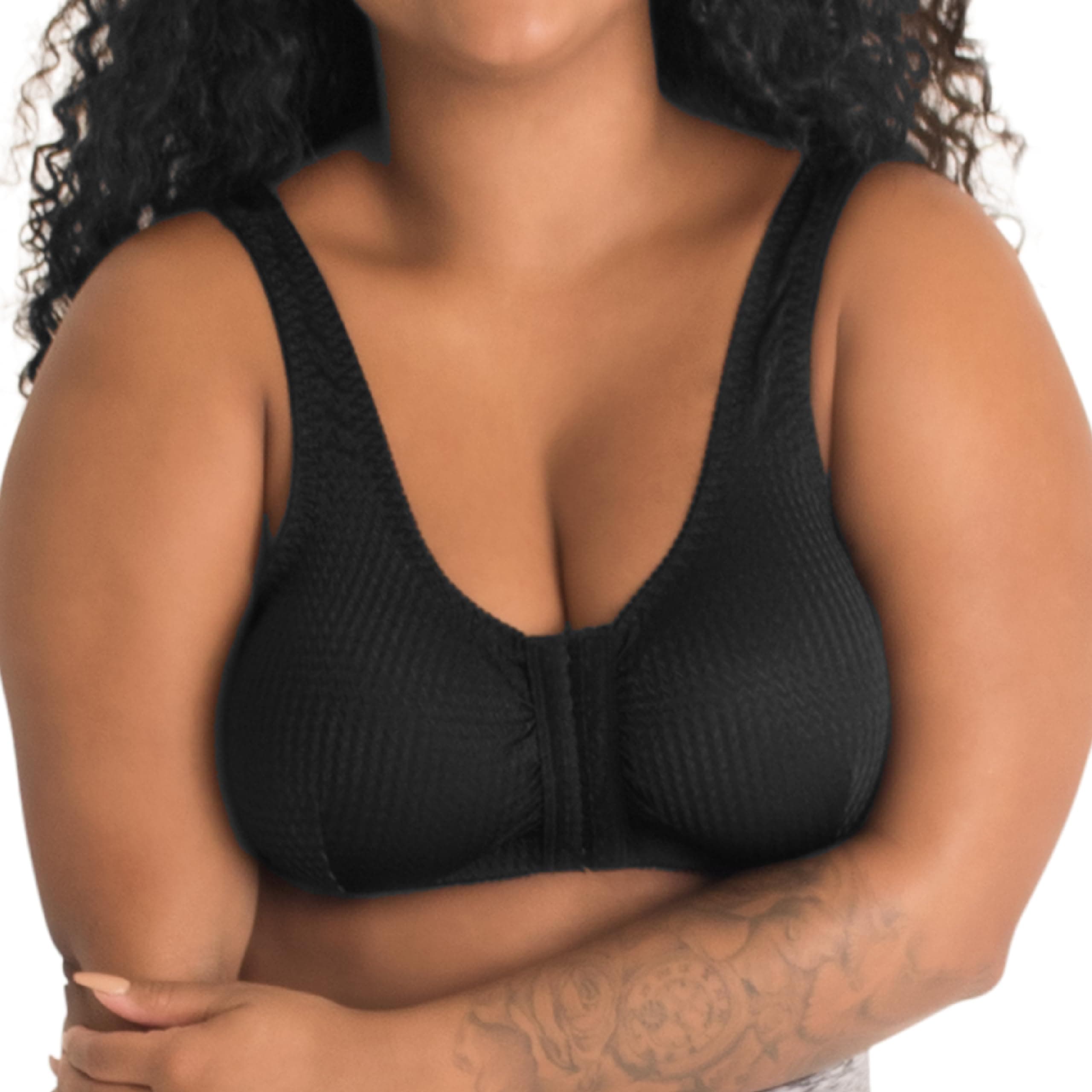 LEADING LADYMarlene Front-Closure Wireless Leisure Bra - Comfortable Plus Size