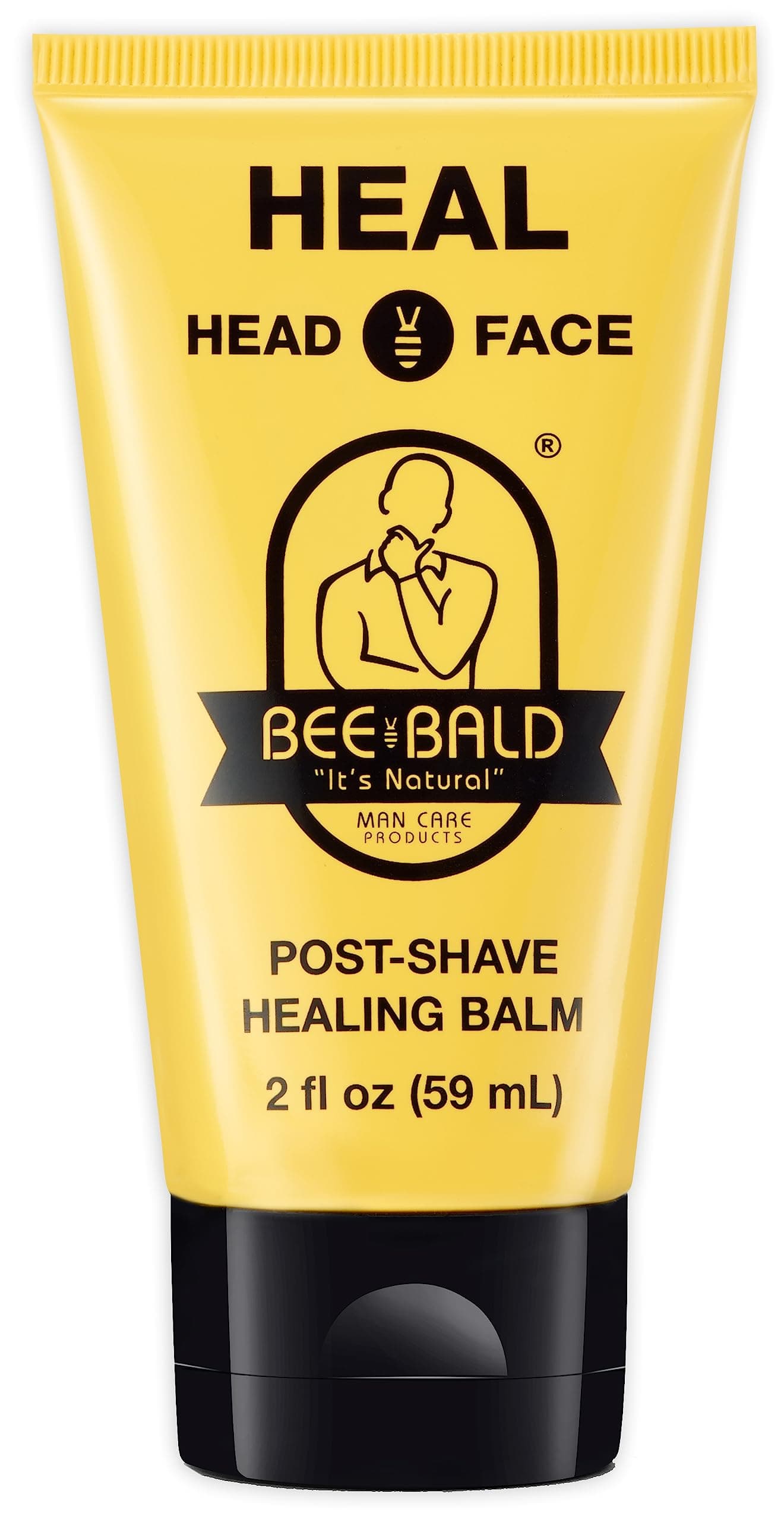 Bee Bald HEAL Post-Shave Healing Balm Immediately Calms & Soothes Damaged Skin, Treats Bumps, Redness, Razor Burn & Other Shaving Related Irritations. Restore your skin's natural, healthy balance.