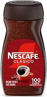 Nescafe CLÁSICO Instant Coffee, Dark Roast Coffee, 1 Jar (7 Oz)