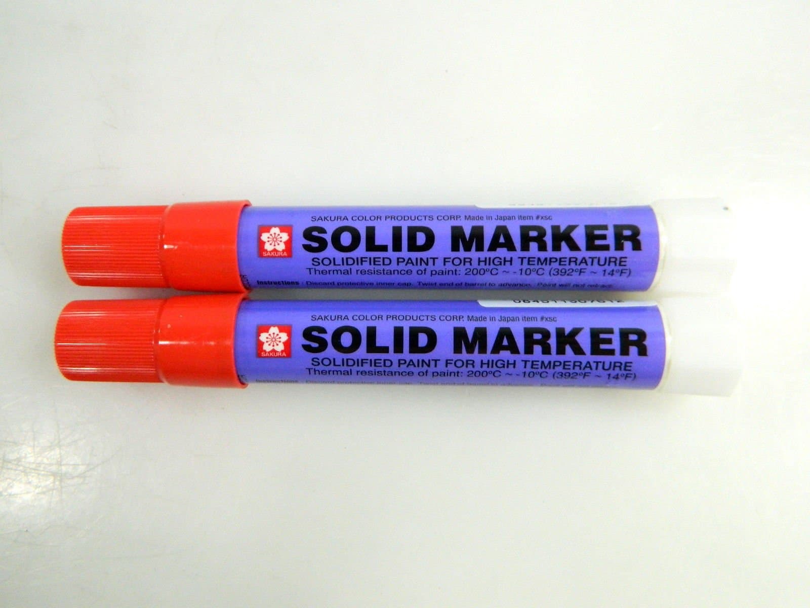 Two (2) Sakura Solid Paint Marker Red