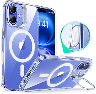 【デザイン受賞シリーズ！】ESR iPhone 16 Plus ケース MagSafe 対応 カメラコントロール 隠しスタンド 多角度調整 iphone16plus 専用 ワイヤレス充電対応 3倍米軍MIL規格 耐衝撃 iphone16プラス クリア 高い透明度 いphone16plusケース 傷防止 軽量 スマホカバー Classicシリーズ 透明