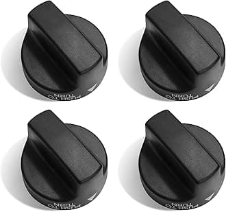 Gas Griddle Grill Knobs Replacement for Blackstone Gas Griddle 36" & 28" Griddle Cooking Station, Black Burner Knobs for Blackstone Flat Top Gas Griddle1517 1853 1554 1825 1836 2314 2335, 4 Pcs