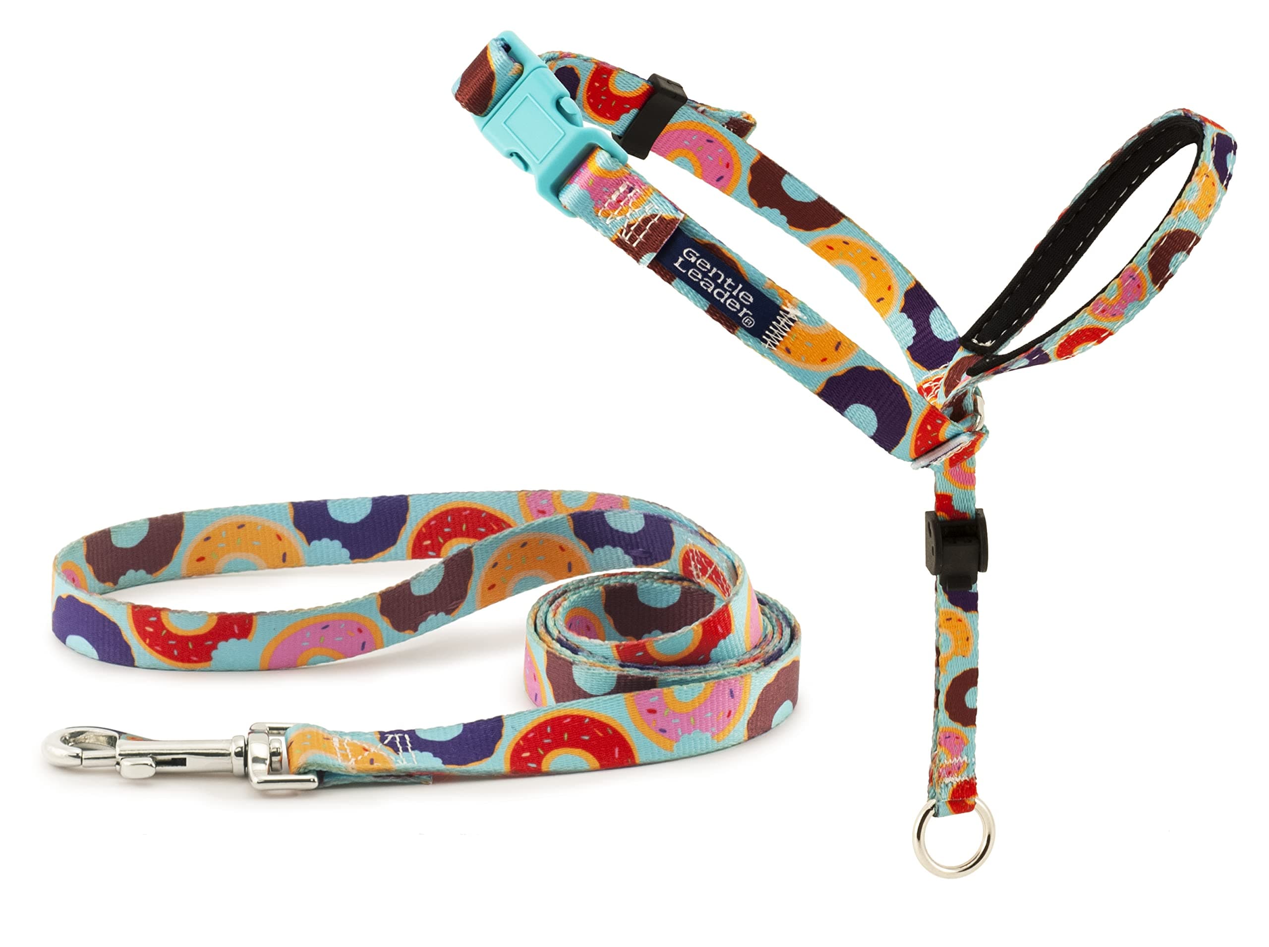 Petsafe Chic Gentle Leader Headcollar, No-Pull Dog Collar – Perfect For Leash & Harness Training Stops Pets From Pulling And Choking On Walks Large, Donuts