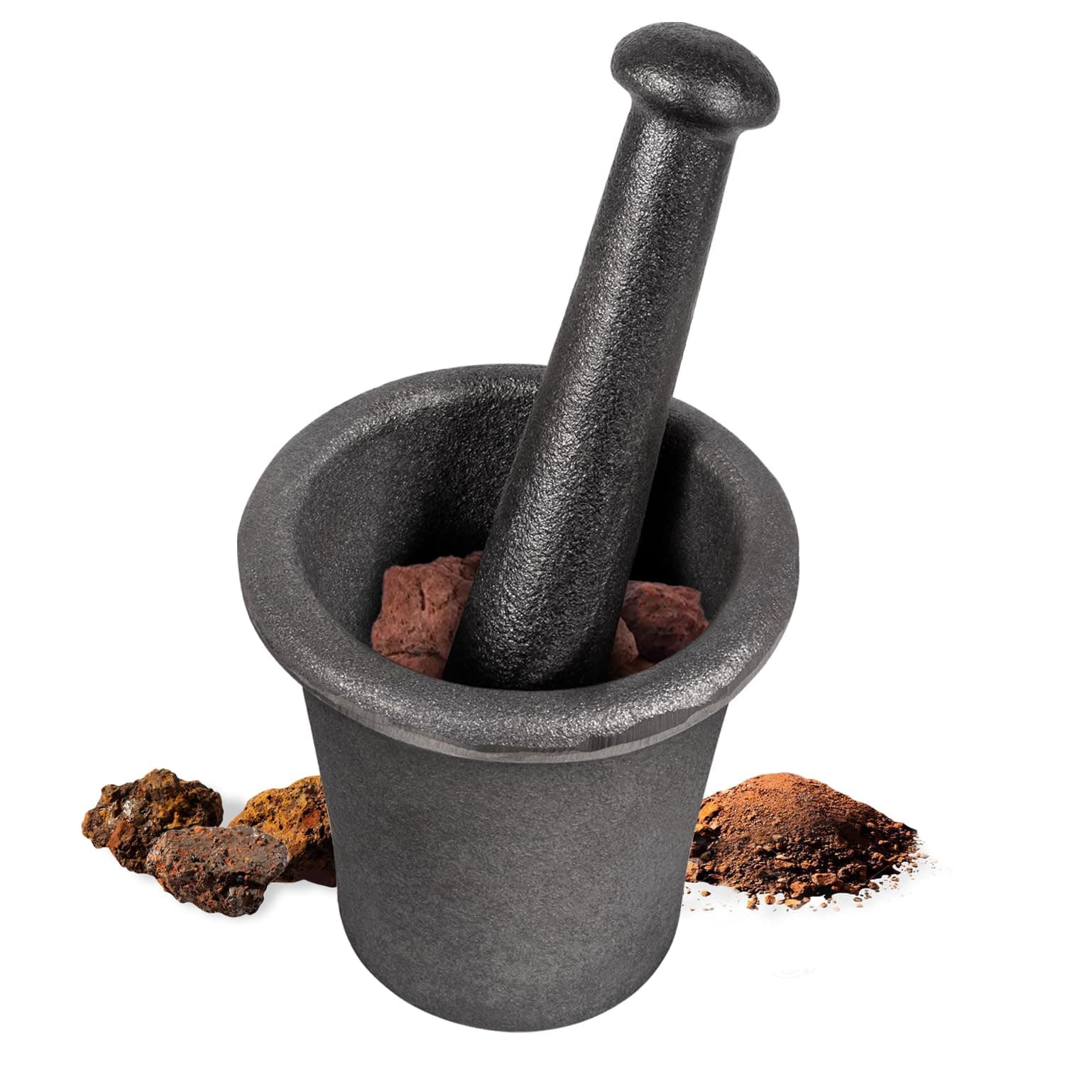 Mortar Pestle Tool Set Rock-Ore Crusher 3.6kg