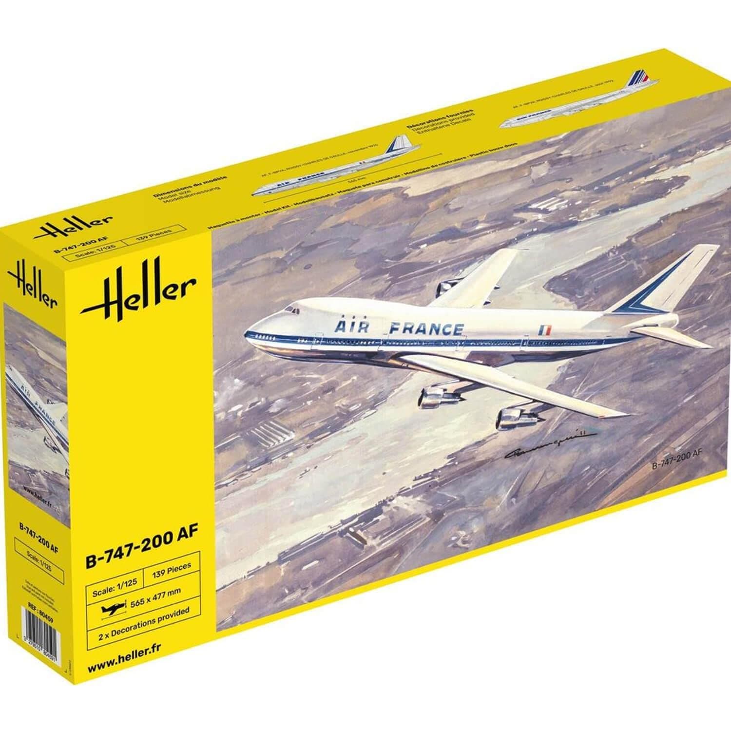 heller80459 "Boeing 747" Model Kit, 1:125 Scale