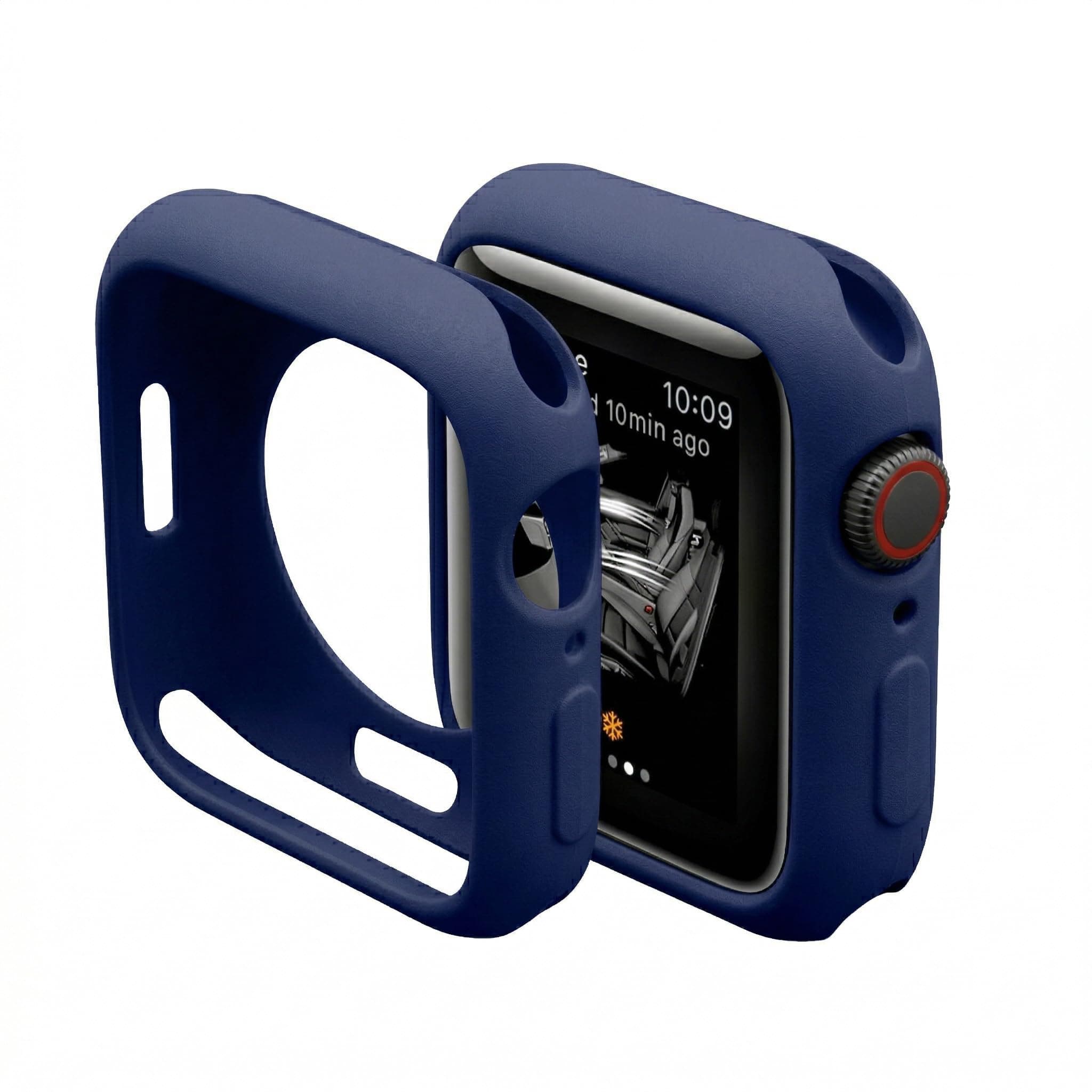 Slim Bumper Case Compatible with Apple Watch, Soft Silicone TPU Protective Cover, Rugged Frame with Open Screen Design Protector for iWatch Series Ultra 3/2/1, 49mm