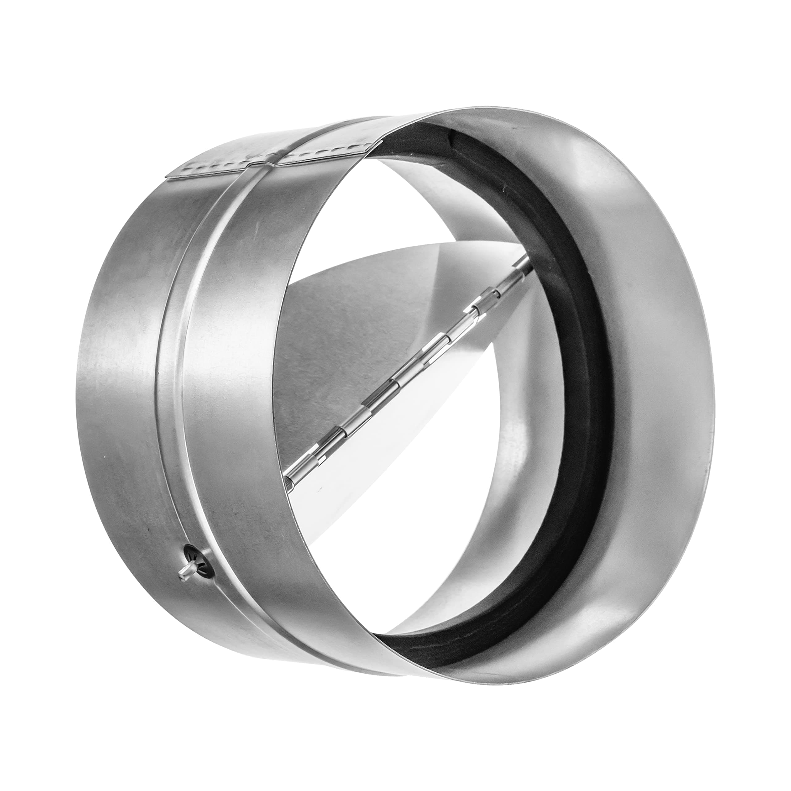 - 4" Inch Backdraft Damper for Straight or Flex Duct. Bathroom Exhaust Fan. Kitchen Hood Exhaust Fan and Different Dryer Fan Backflow Preventer. Steel Damper with Aluminum Valve Flaps (4")