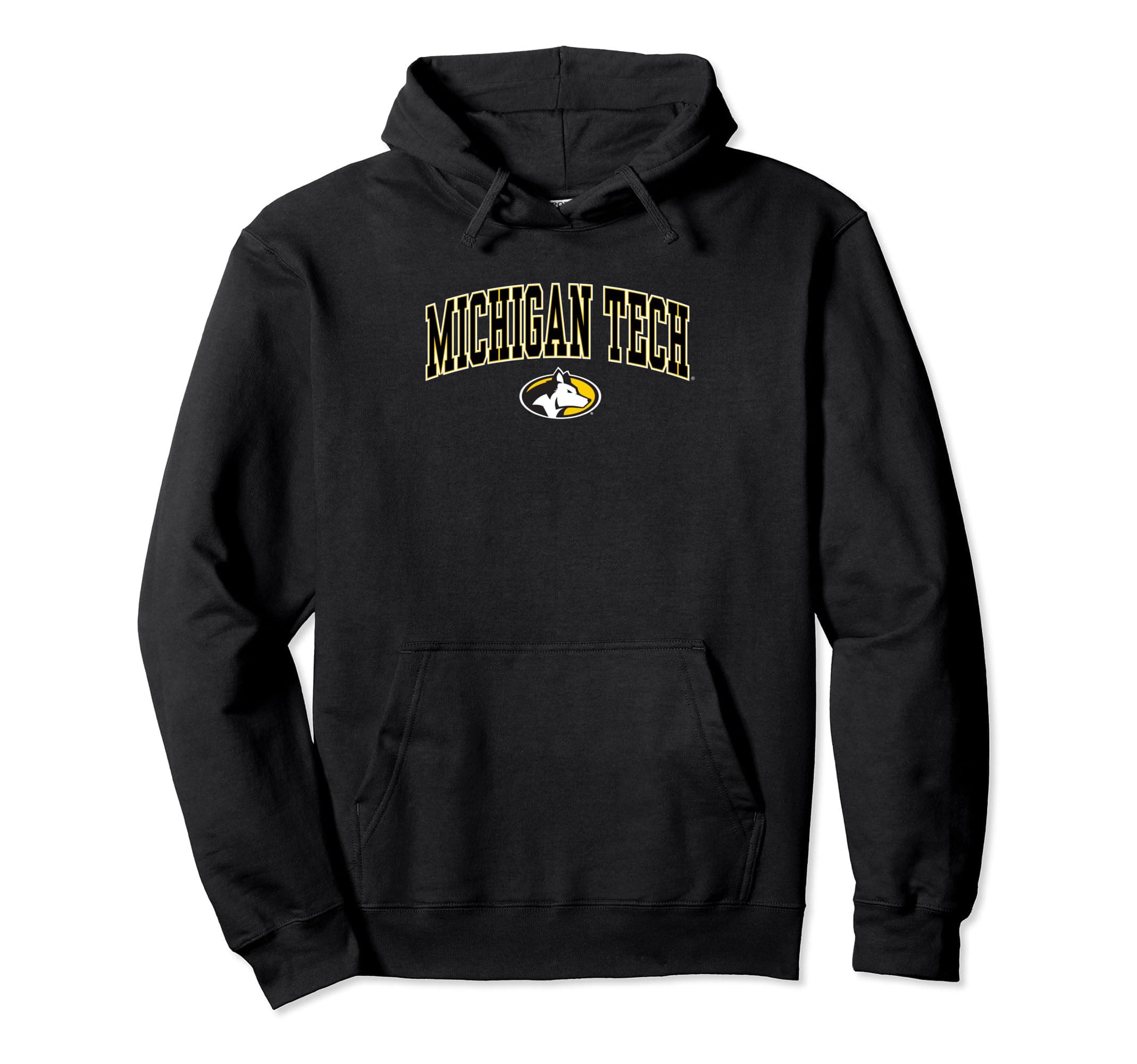 Michigan Tech Huskies Arch Over Officially Licensed Pullover Hoodie