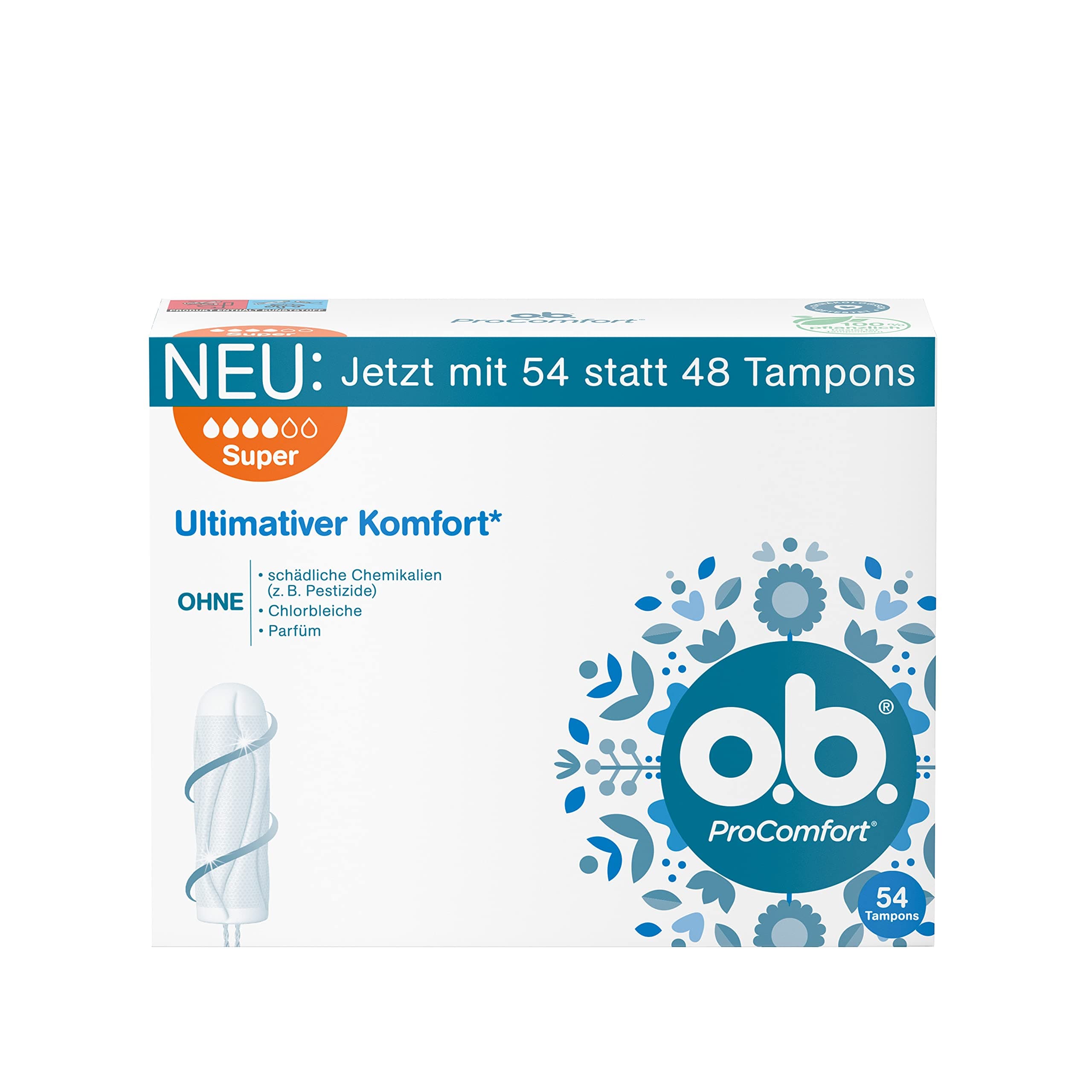ProComfort Super Tampons (54 Pcs.)