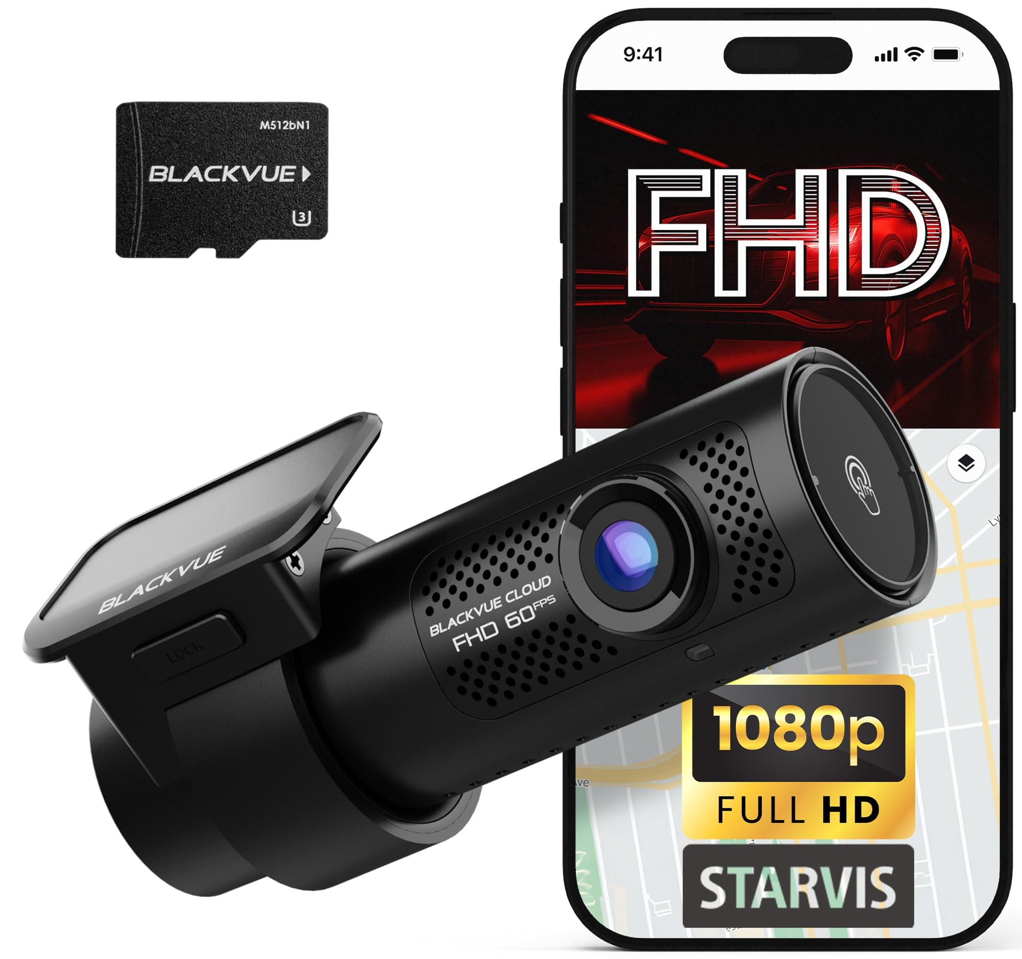 DR770X-1CH II 64GB Dash Cam – Full HD Front Camera, STARVIS Sensor, Enhanced Visual Clarity, USB-C Install, Effortless Video Playback via Wi-Fi, Cloud Remote Access, Smart Parking Mode