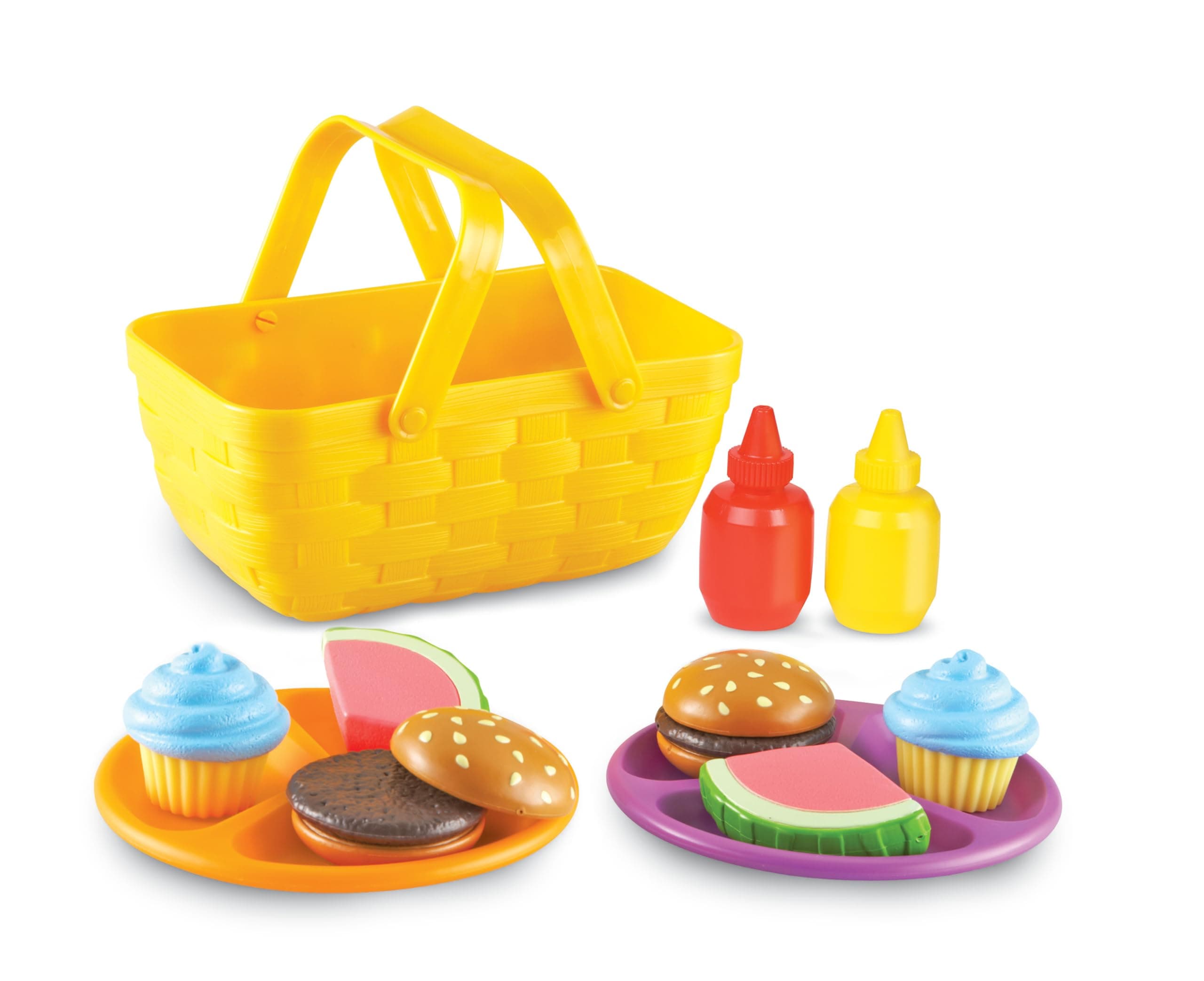 New Sprouts Picnic Set - 15 Pieces, Ages 18+ months Pretend Play Food for Toddlers, Preschool Learning Toys, Kitchen Play Toys for Kids