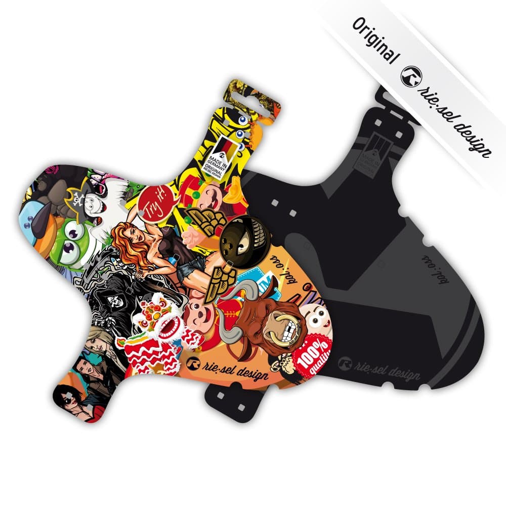 'RIE: Sel Design Long Kol: OSS Front Bicycle Fender Mudguard Suspension Fork | XC/MTB/Marathon//Free Ride DH/26/27.5/29 Inch