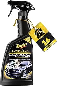 Meguiar's G7716 Gold Class Carnauba Quik Wax, Special Blend for Richness and Shine, Clear Coat Safe Meguiar's Quik Wax, Spray that Leaves Lasting Results without Residue, 16 Oz Containe