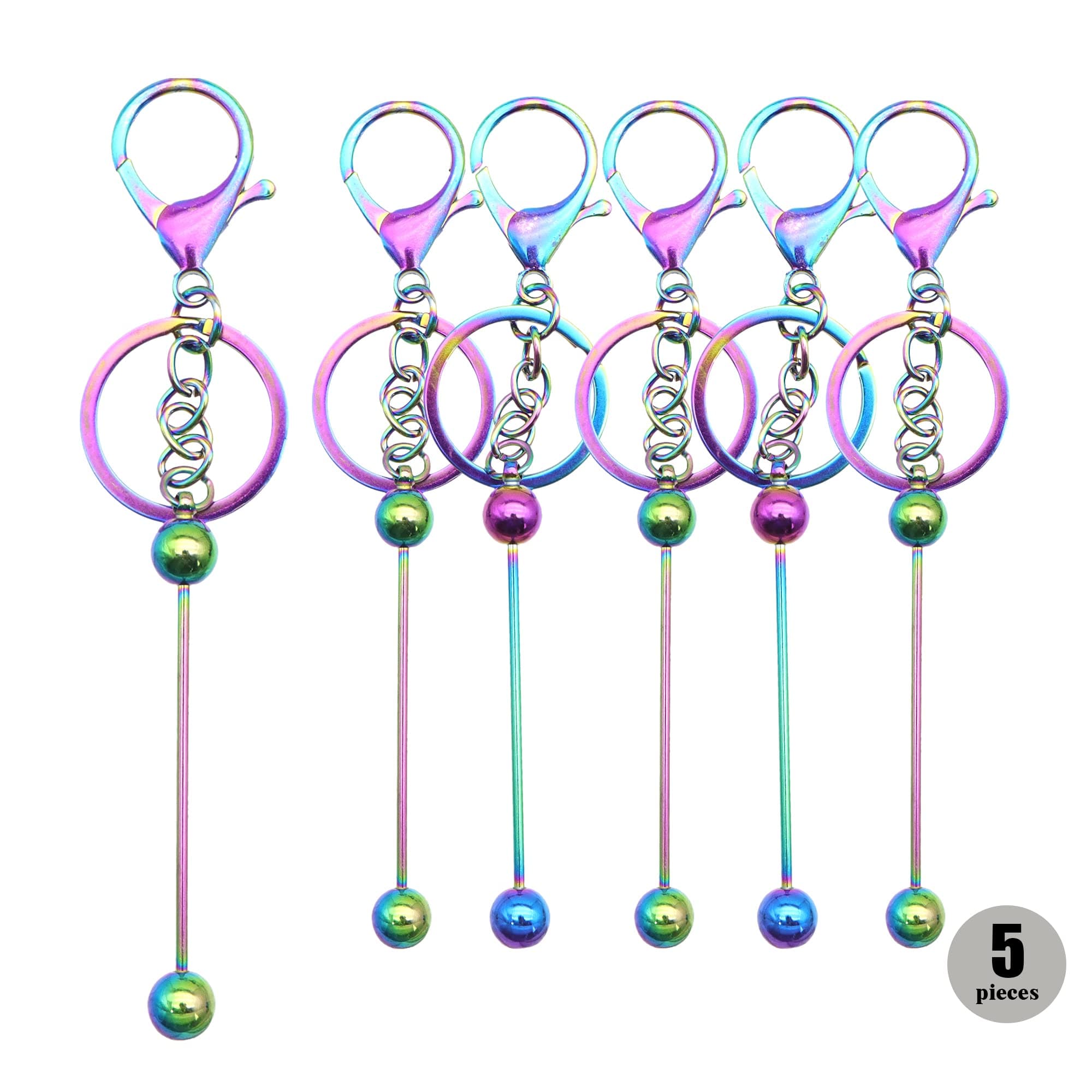 David accessoriesBeadable keychain Bars Beadable Blanks, for Keychain Projects Pendant