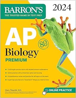 AP Biology Premium, 2024: Comprehensive Review With 5 Practice Tests + an Online Timed Test Option (Barron's AP Prep) Premium Edition