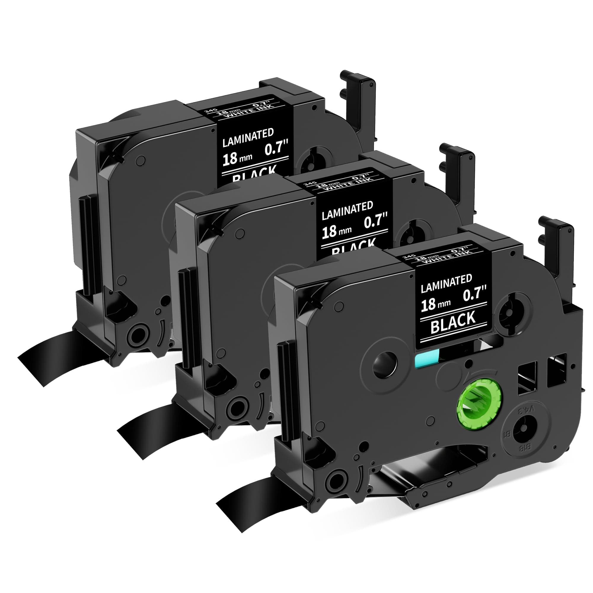 Compatible with brother tze-345 Black tape