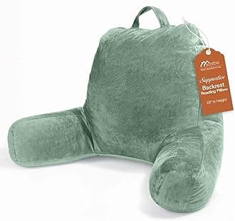 Sasttie Standard Reading Pillow Back Pillow for Sitting in Bed，Memory Foam Chair Pillow，Bed Rest Pillows,Sage Green