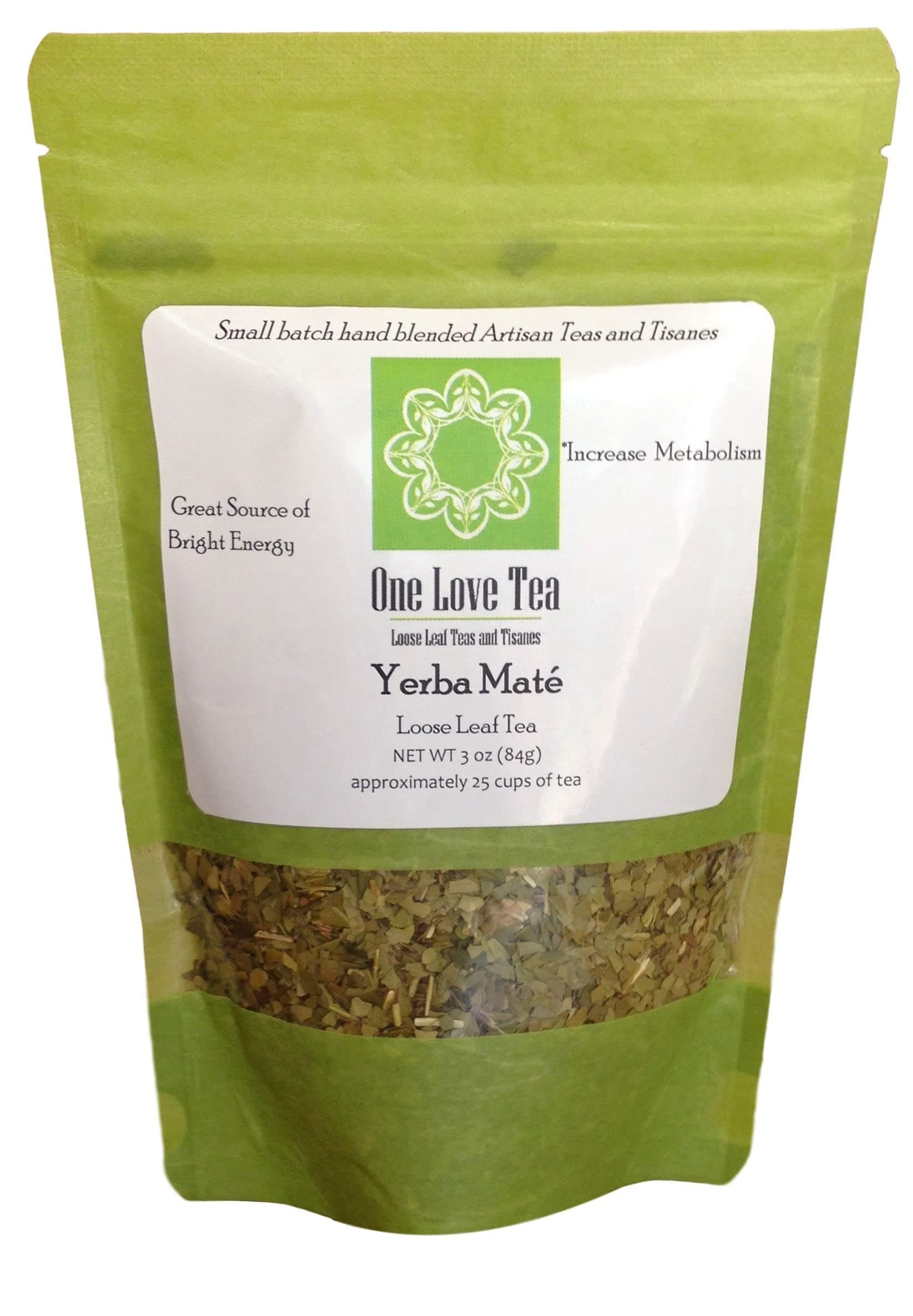 One Love Tea - Yerba Mate - 3 Oz Loose Leaf Tea
