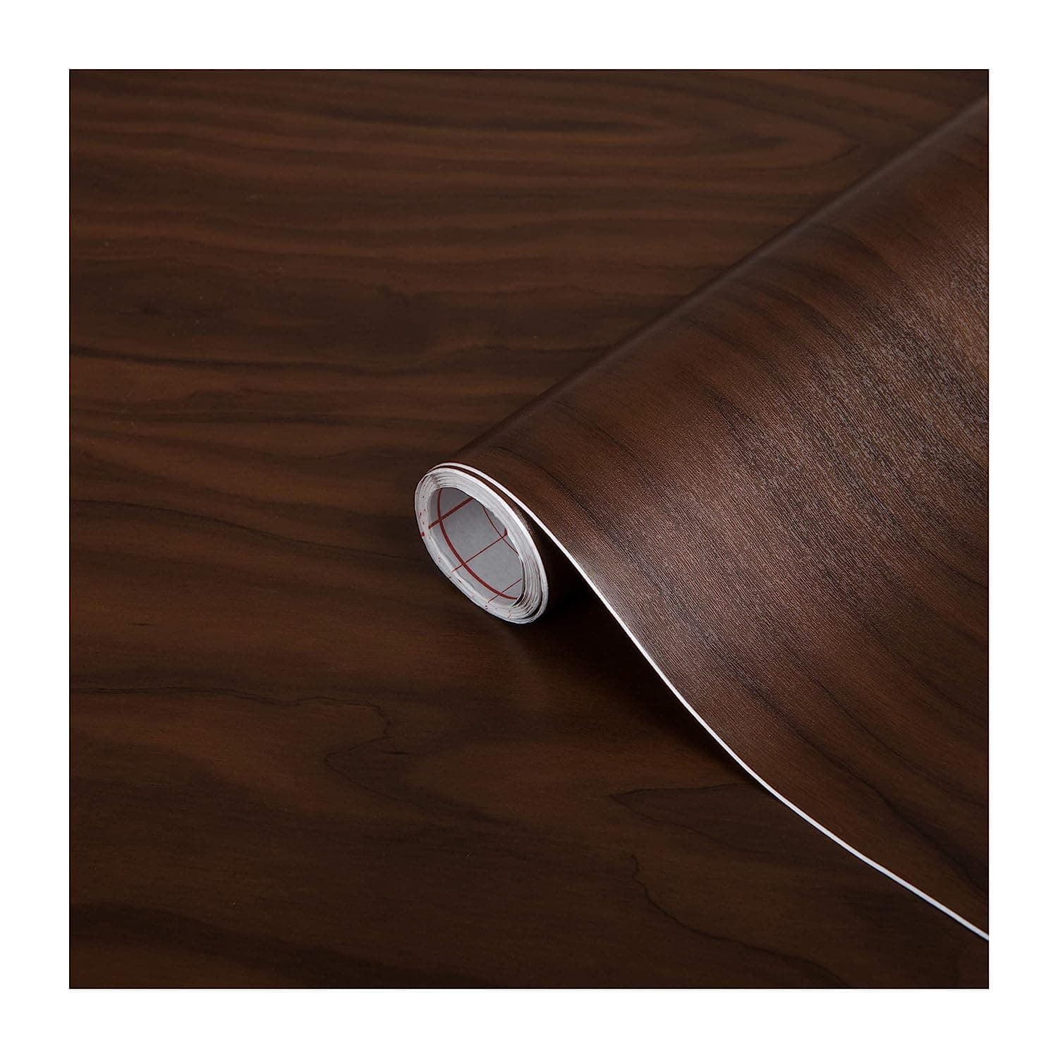 d-c-fix vinyl wrap Apple birch chocolate wood effect 67,5 cm x 2 m - sticky back plastic roll for furniture, kitchen & cupboards - contact paper sticker self adhesive film