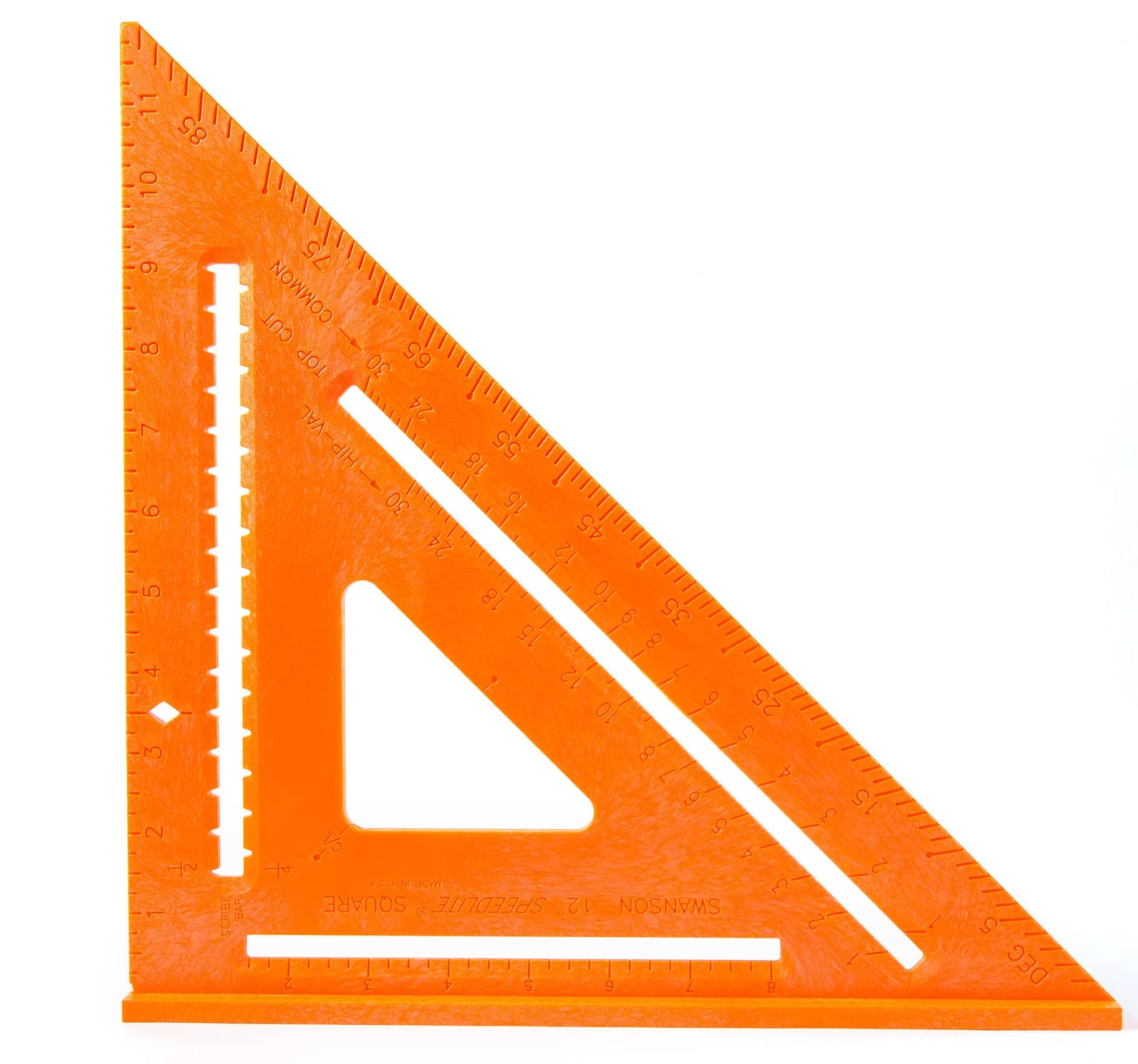 Co T0701 12 Orange Composite Speedlite Speed Square Layout, Made of High Impact Polystyrene