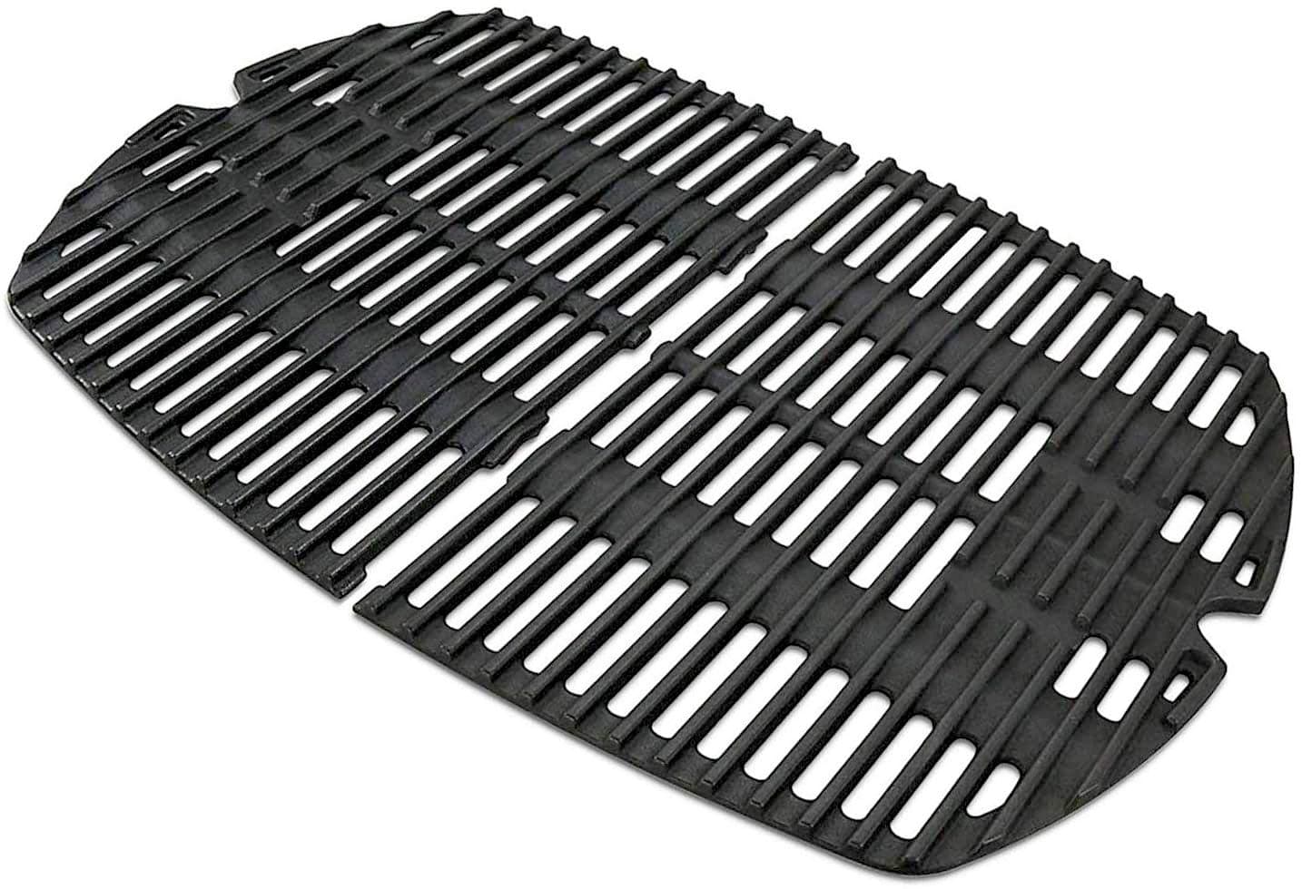 C764D(2-Pack) 17 x 12.7 inches Cast Iron Cooking Grid Grates for Weber 7644 Q100 series, Q140, Q1000 series Q1200 50060301 386000 50060001 51010001 51060001 51070001 51080001 51190001 51200001