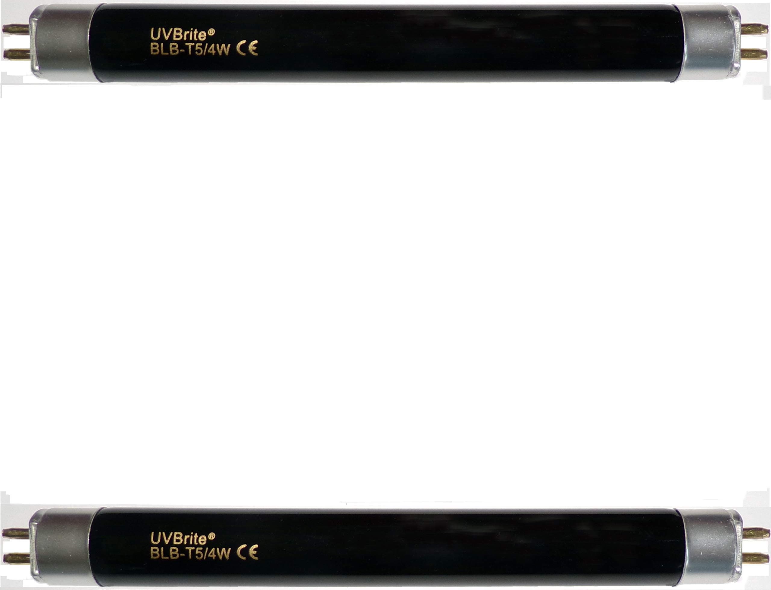 UVBrite® 2-Pack BLB-T5/4W Blacklight Bulb for UV Bank Note Checker Counterfeit Money Detector