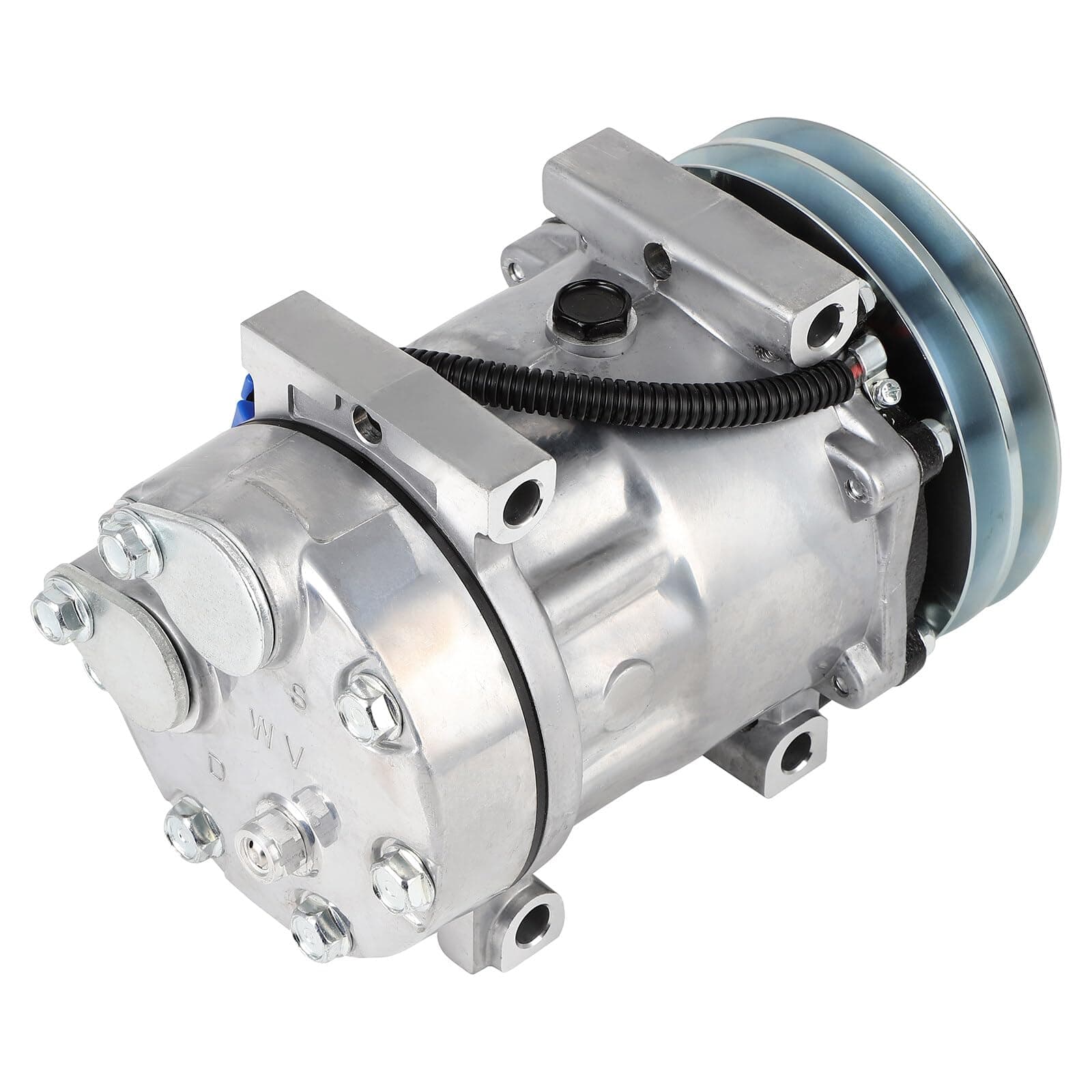 ECCPP Air Conditioning Compressor 2012-2014 Fit for Volvo VNL L6 10.8L 2013-2014 Fit for Volvo VNL 11.9L AC Compressor with Clutch