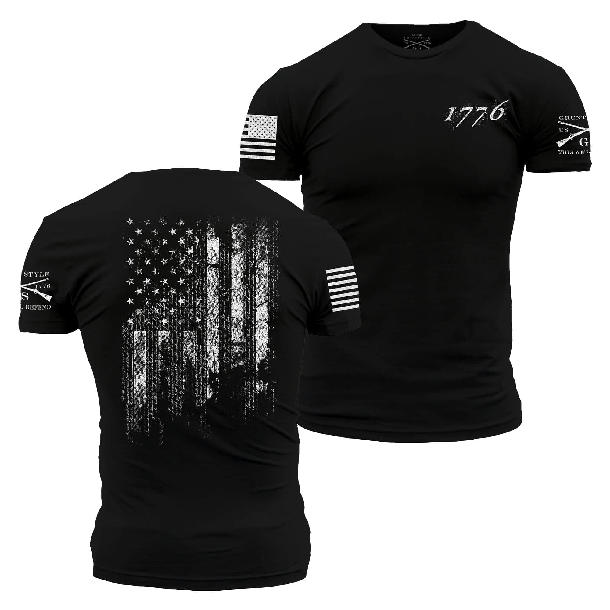 Grunt Style 1776 Flag Men's T-Shirt