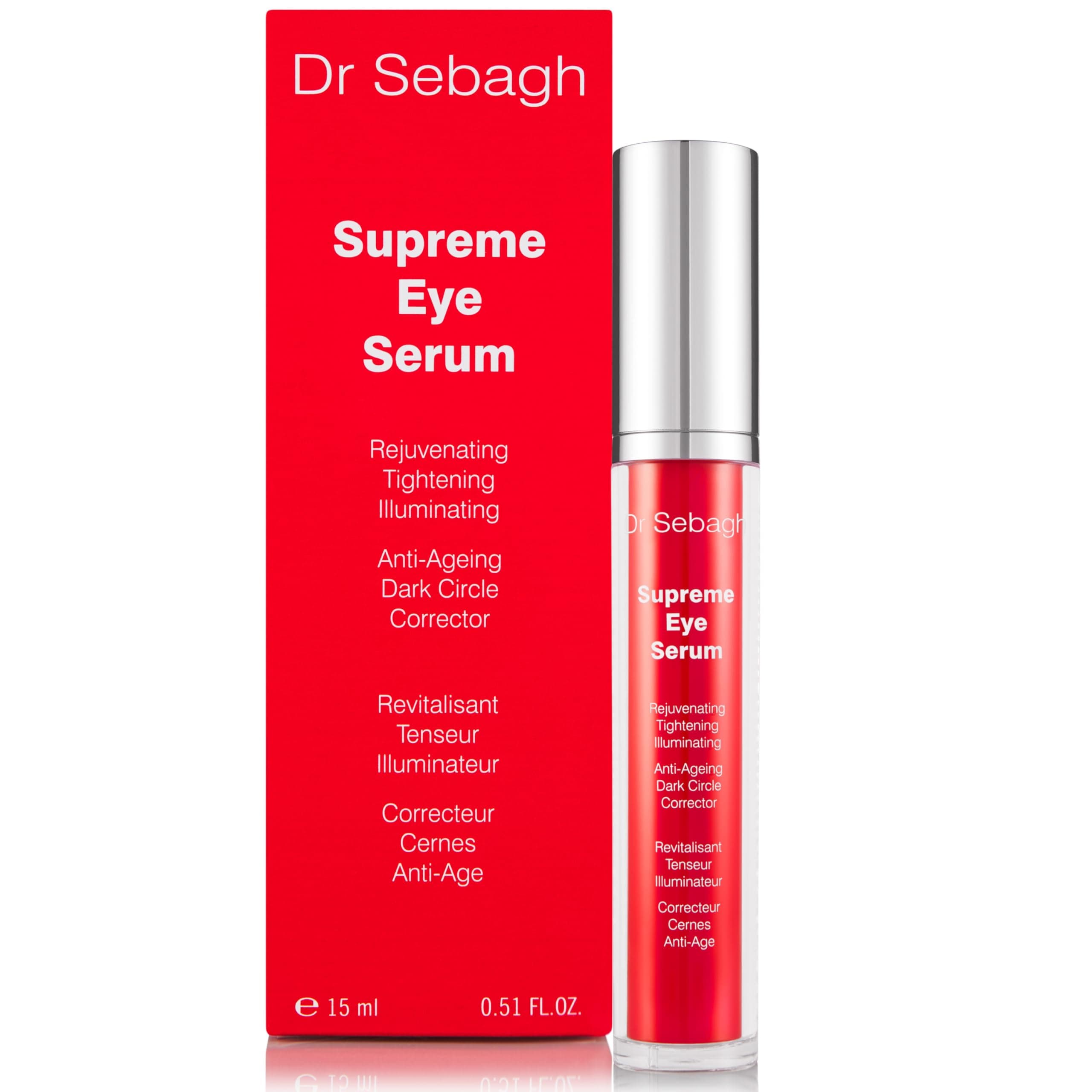 – Supreme Eye Serum (15 ml) - Advanced Roll-On Formula - Designed to Aid Smoother Younger & Firmer-Looking Skin - Helps Reduce Puffiness Circles Fine Lines & Wrinkles - Boosts Elasticity