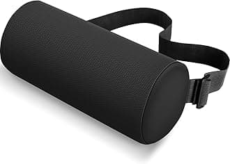 Seat Cushion, Lumbar Roll Support Pillow for Office Chair, Car, Gaming Chair, Memory Foam Back Cushion with Washable Cover for Relieving Back Pain & Improving Posture,Black