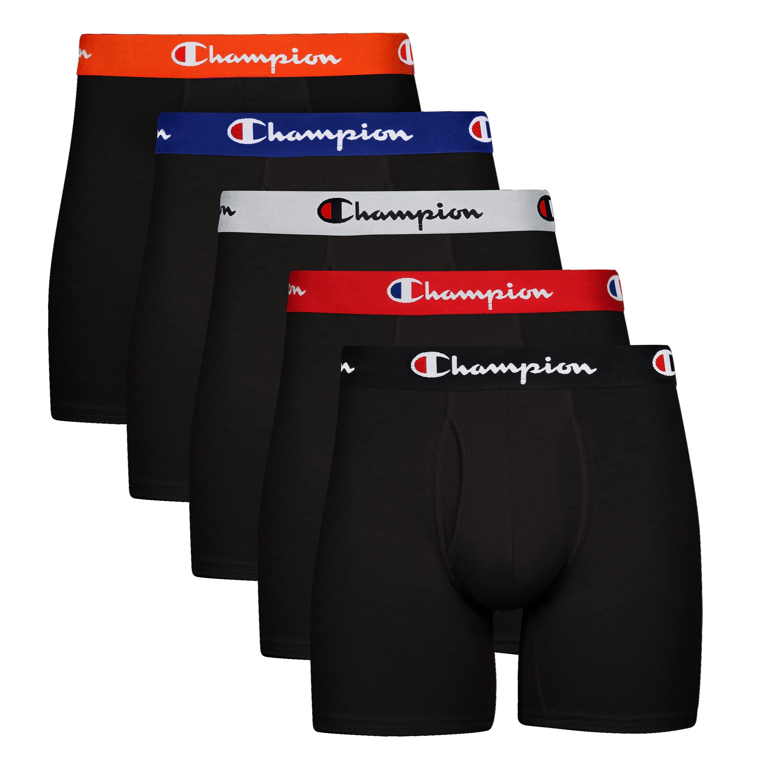 Men's Everyday Cotton Stretch Boxer Briefs- 5 Pack