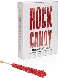 Red Rock Crystal Sticks - Strawberry Flavored - 12 Indiv. Wrapped