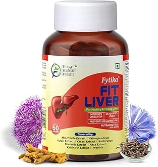 - Fit Liver Detox Supplement with Milk Thistle (60 Tablets) | For Healthy and Strong Liver| Enriched with Milk Thistle, Kalmegh, Kutaki, Curcumin, Bhuiamlaki and Probiotics