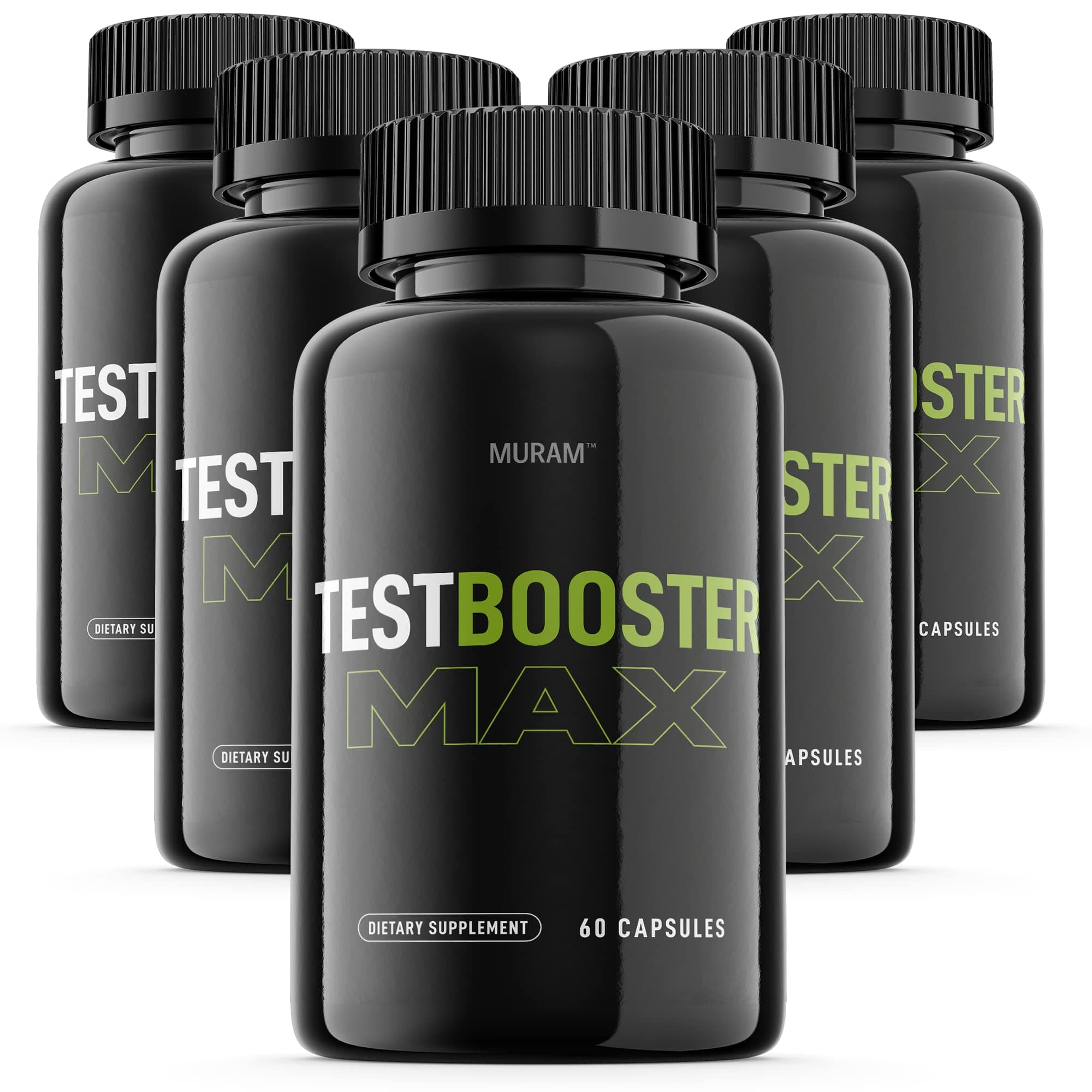 (5 Pack) Test Booster Max Pills for Men, Testo Bust Max Supplement Capsules, Max Test Boost for Male - 5 Month Supply