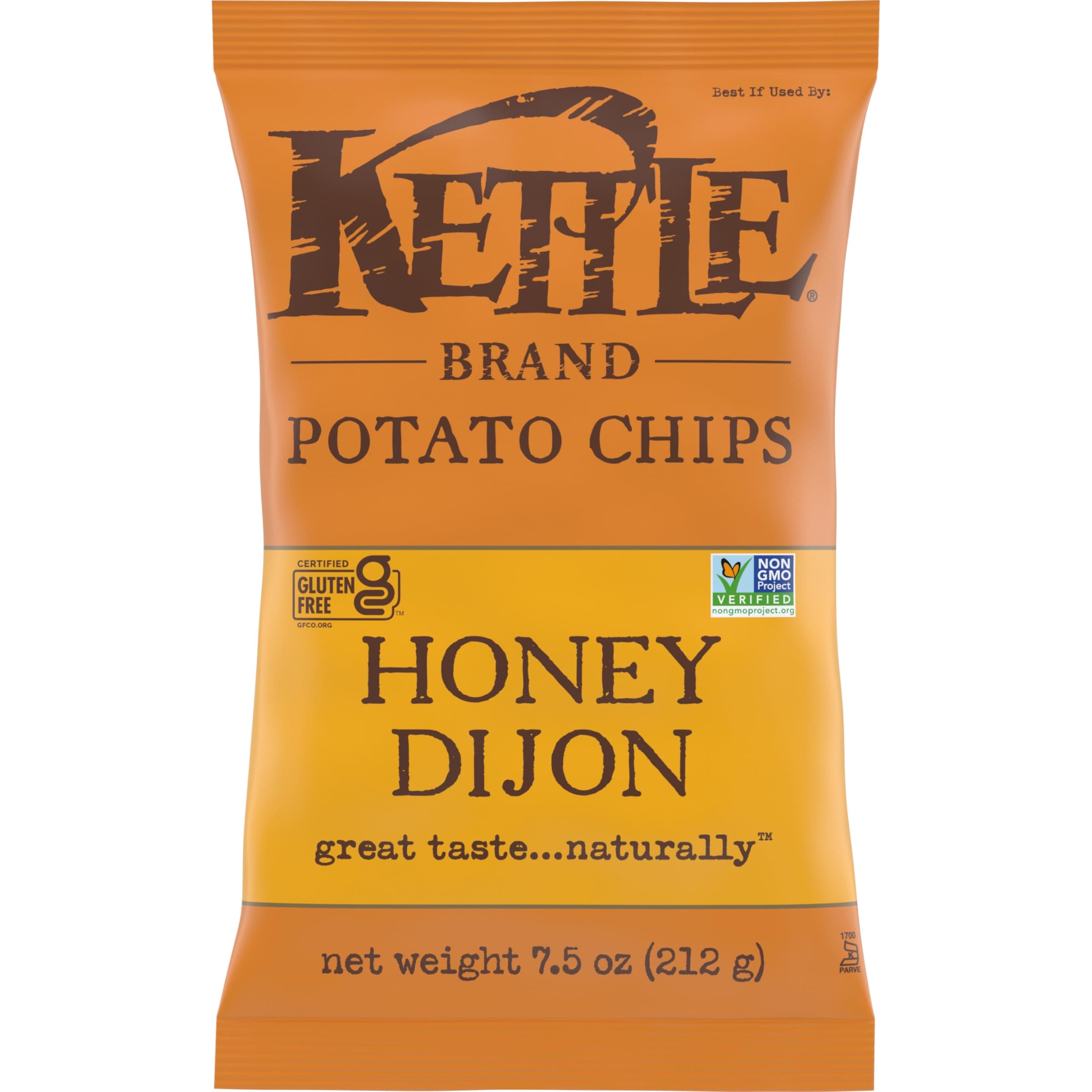 Kettle Brand Potato Chips, Honey Dijon Kettle Chips, 7.5 Oz