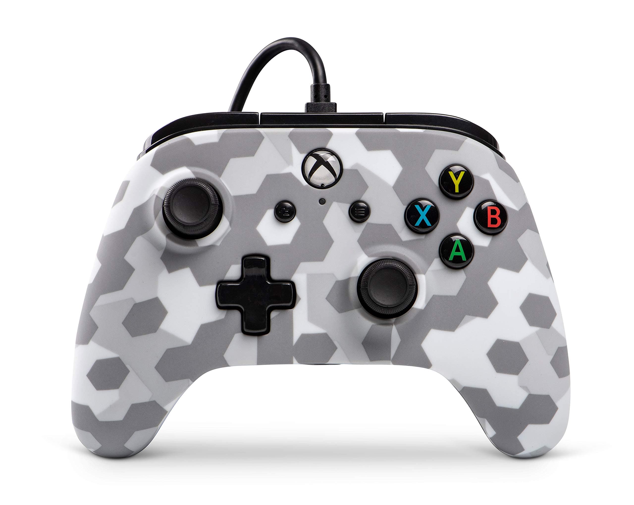 PowerA Wired Officially Licensed Controller for Xbox One, Xbox One S, Xbox One X & Windows 10 - Arctic Frost Camo
