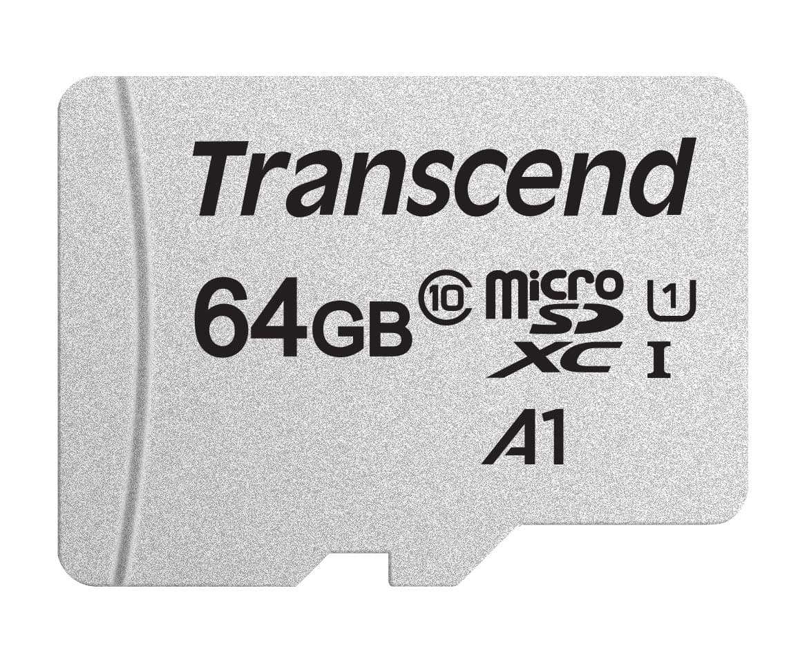 USD300S A1 64GB UHS-I U1 Class 10 Micro SD Memory Card up to 100/20 MB/s (TS64GUSD300S)
