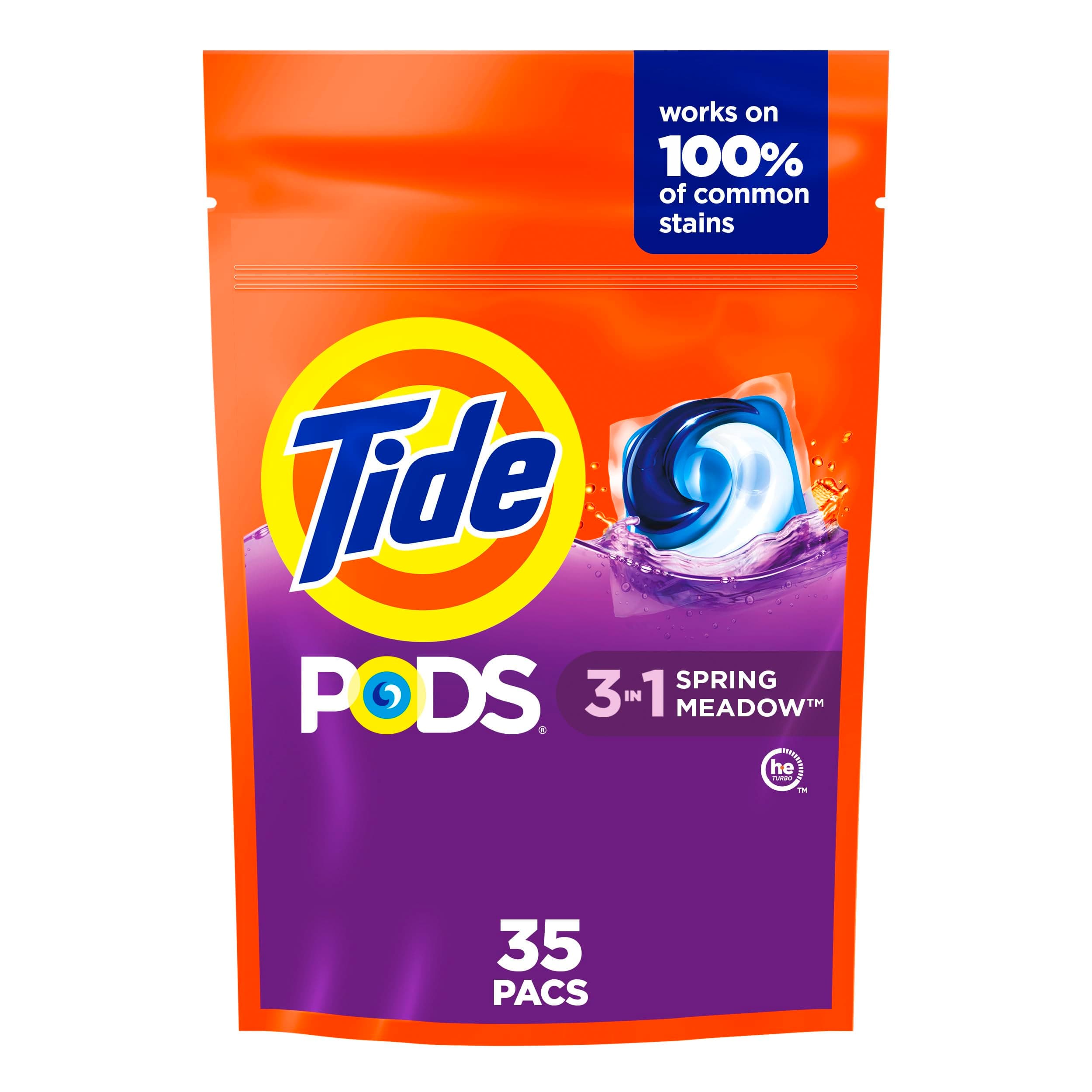 Tide Pods Liquid Detergent, Spring Meadow - 35 Count, 806 gm