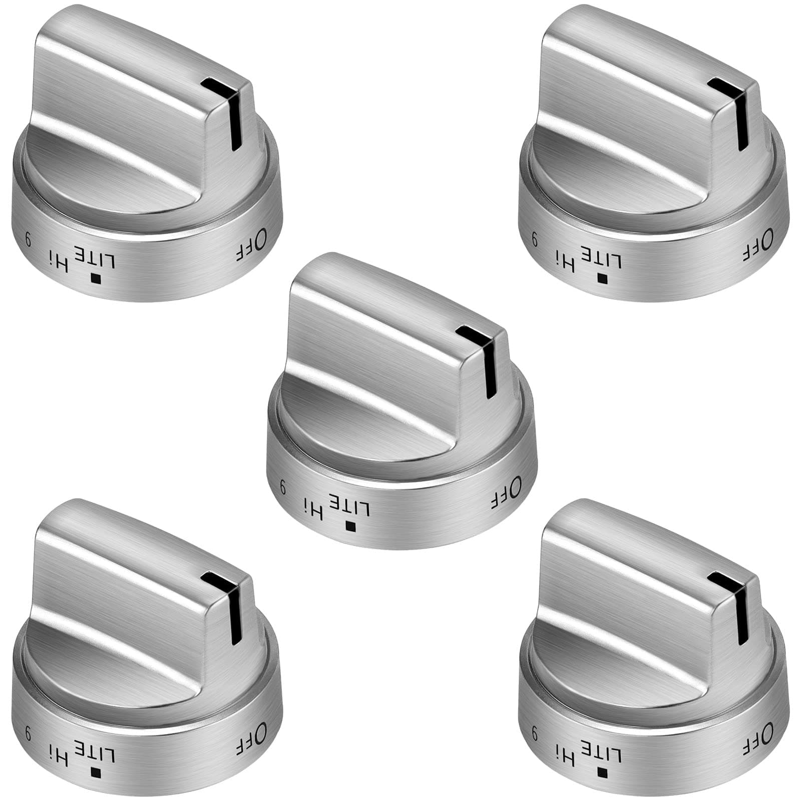 WB03X24818 Knob Fit for GE Stove Knobs Replacements (5 Pack),Replace PS11729081 AP5989029 GE Profile Range Oven for JGB645EEK1ES JGB660EEJ1ES JGB700EEJ1ES, (Not Universal)