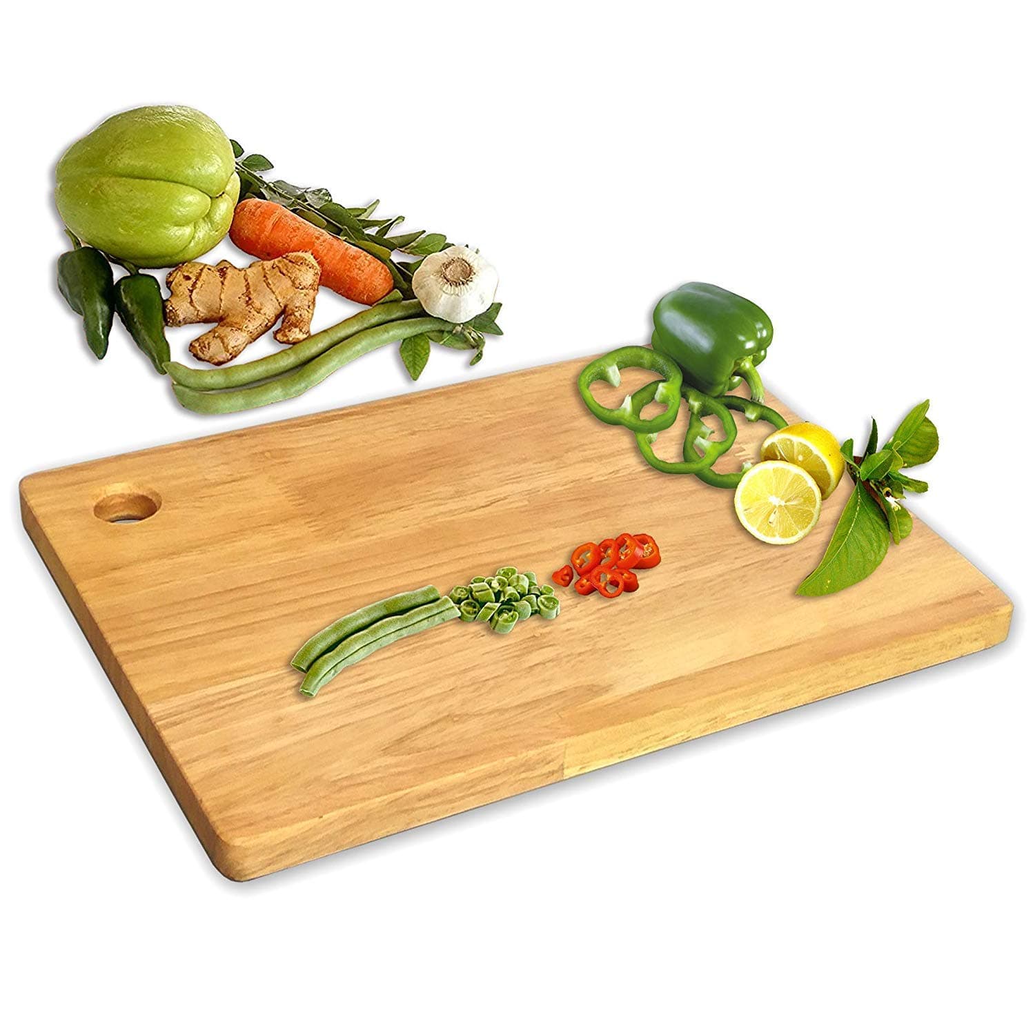 Brunte Natural Bamboo Chopping & Cutting Board for Kitchen