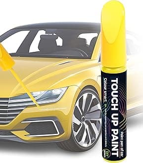 Paint Pen,Touch Up Paint Pen,Car Accessories,Erase Car Scratches,Car Paint,Car Paint Scratch Repair,Touch Up Paint for Cars,Car Scratch Remover Pen,Quick and Easy Car Scratch Repair (Yellow)