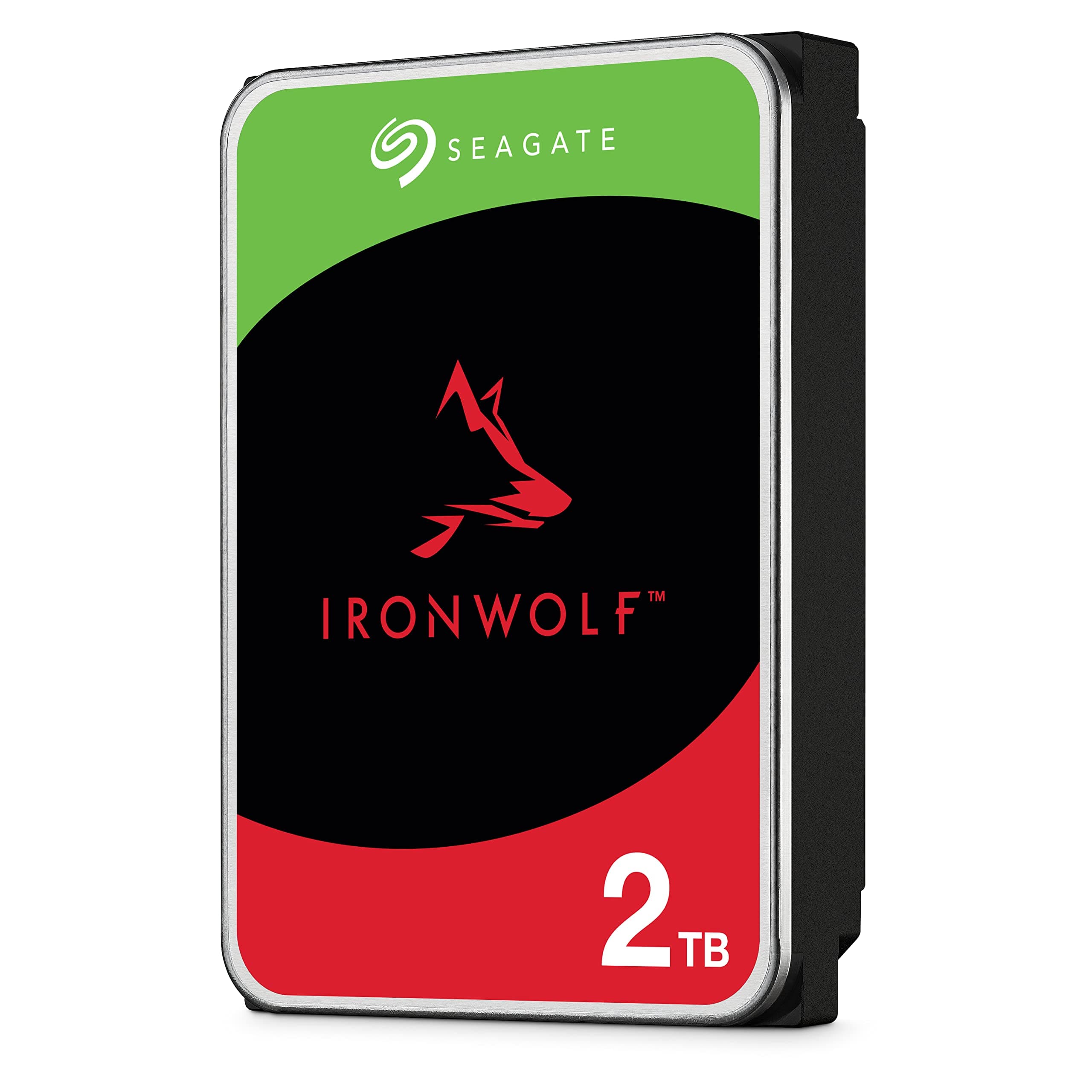 Seagate IronWolf, 2 TB, Enterprise Internal NAS HDD – CMR 3.5 Inch, SATA 6 Gb/s, 5900 RPM, 256 MB Cache for RAID NAS (ST2000NT003)
